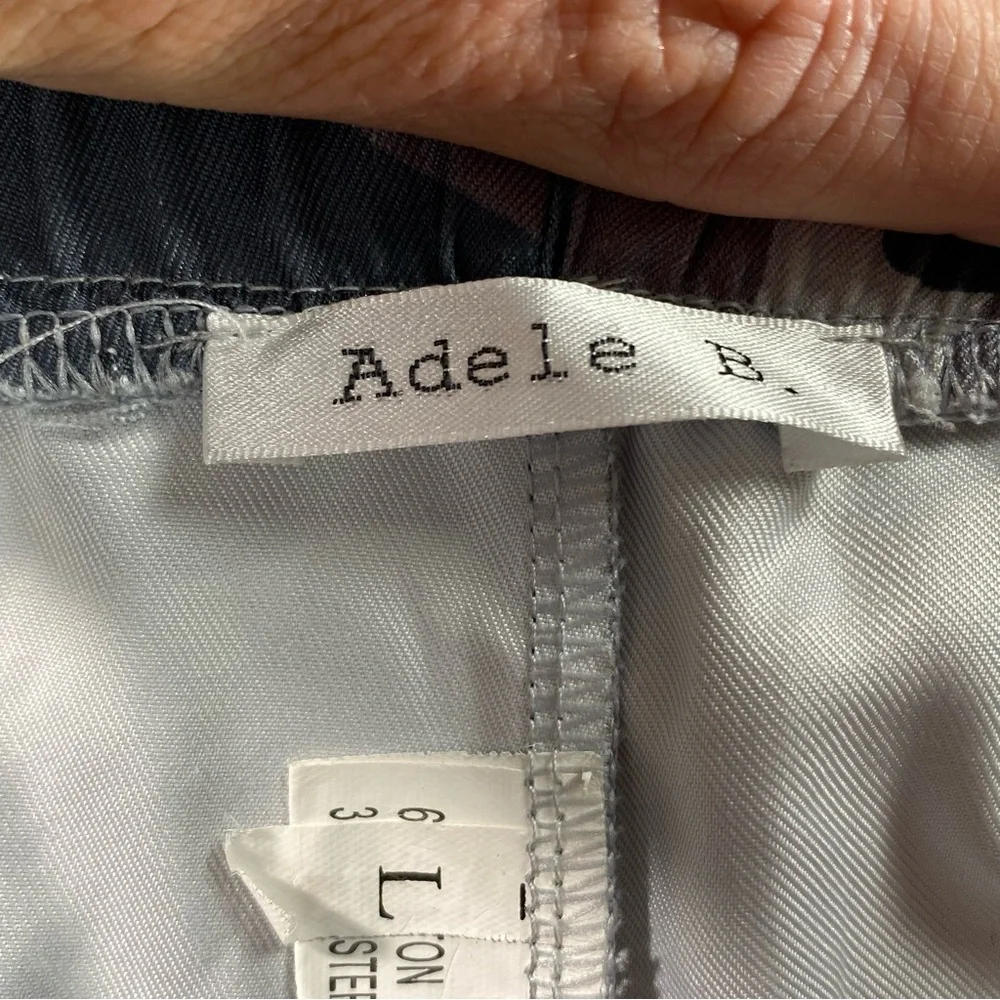 Adele B. Womens Black/Gray Camoflauge‎ Adjustable Waist Shorts Size LG - Picture 10 of 11